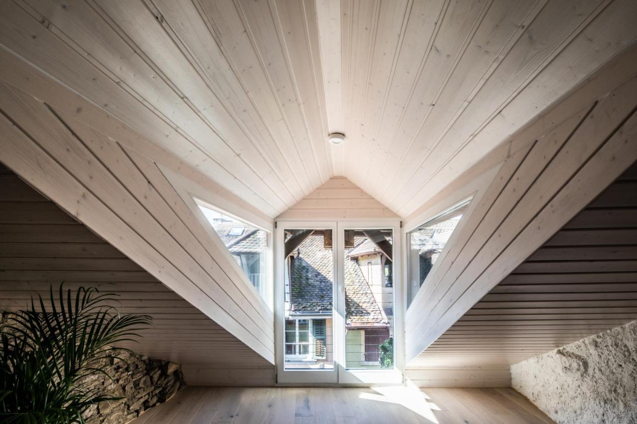 Duplex Allegro La Neuveville Bagian luar foto