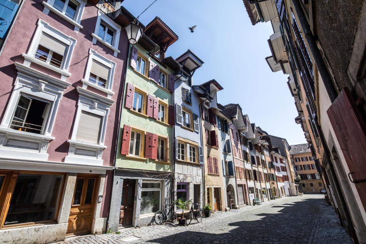 Duplex Allegro La Neuveville Bagian luar foto